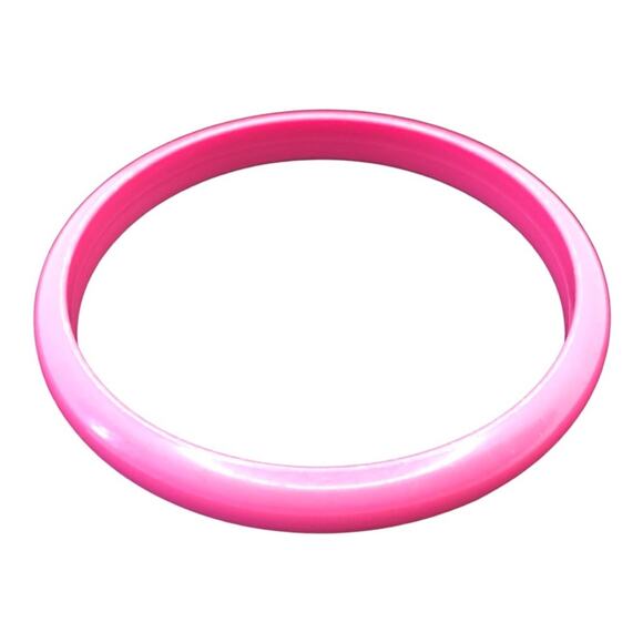 3 Bohemian Peach Pink Coral Plastic/Acrylic Bangle Bracelets - Picture 3 of 7